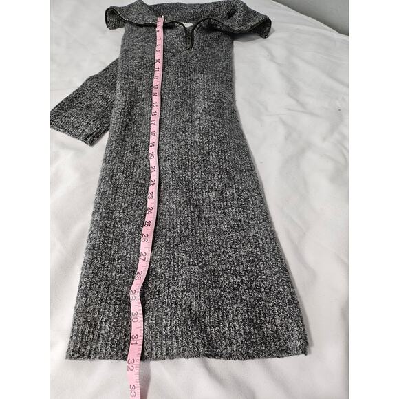 MADEWELL WOMEN'S GRAY SWEATER DRESS – SIZE L – MERINO WOOL BLEND – COZY & CHIC - Picture 10 of 12